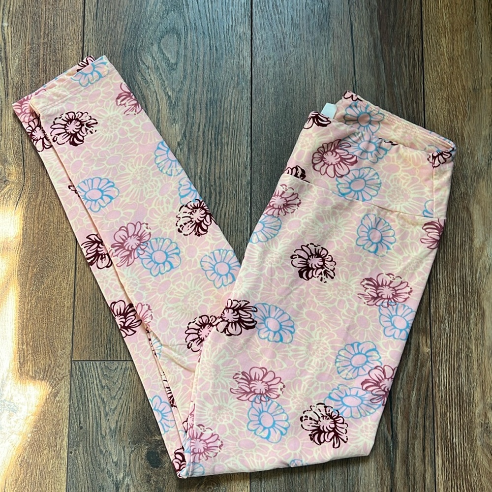 Lularoe One size Floral Leggings